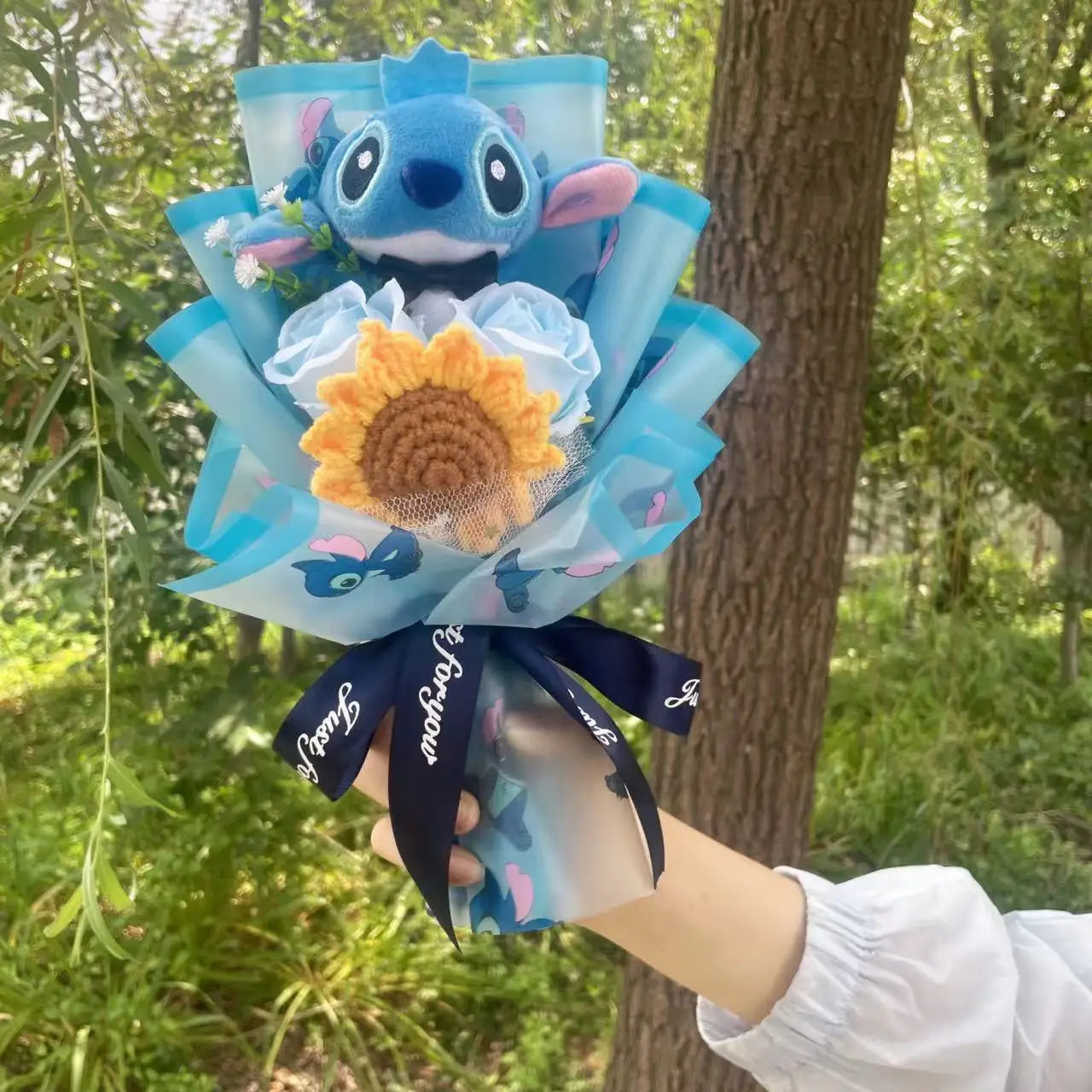 Stitch bouquet Saint Valentin