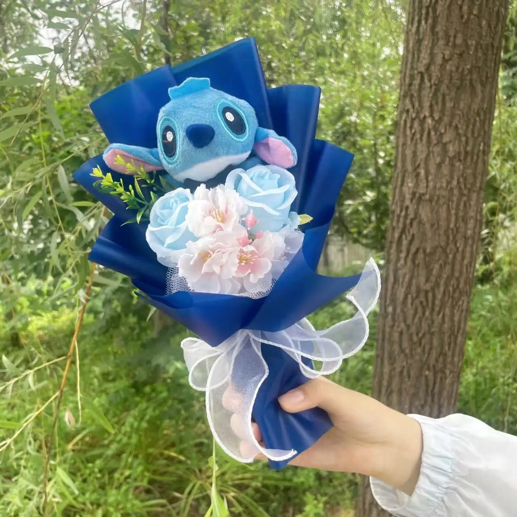 Stitch bouquet Saint Valentin