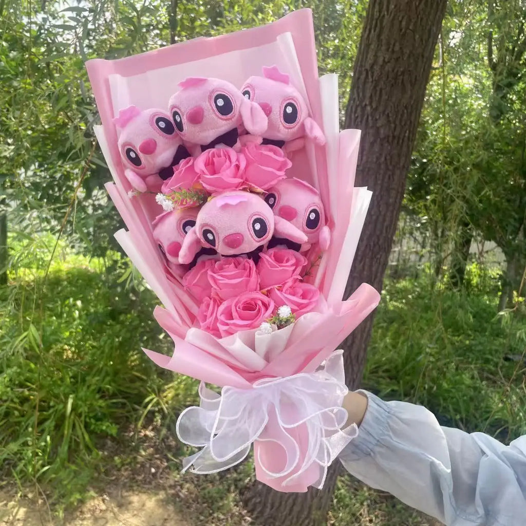 Stitch bouquet Saint Valentin
