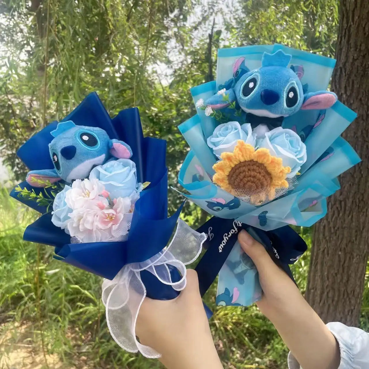 Stitch bouquet Saint Valentin