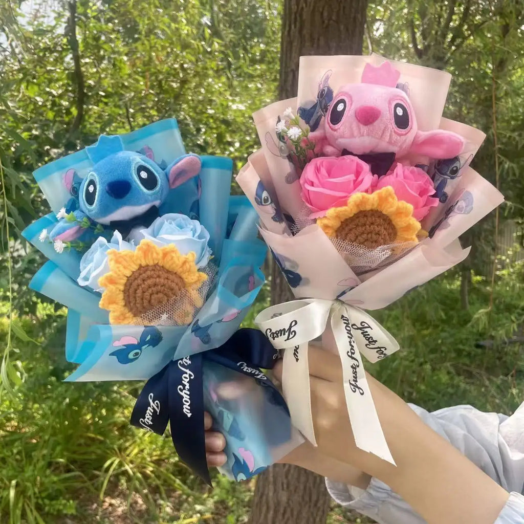 Stitch bouquet Saint Valentin