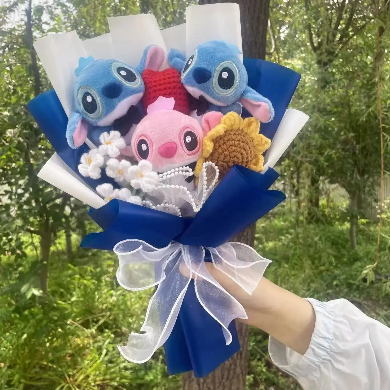 Stitch bouquet Saint Valentin