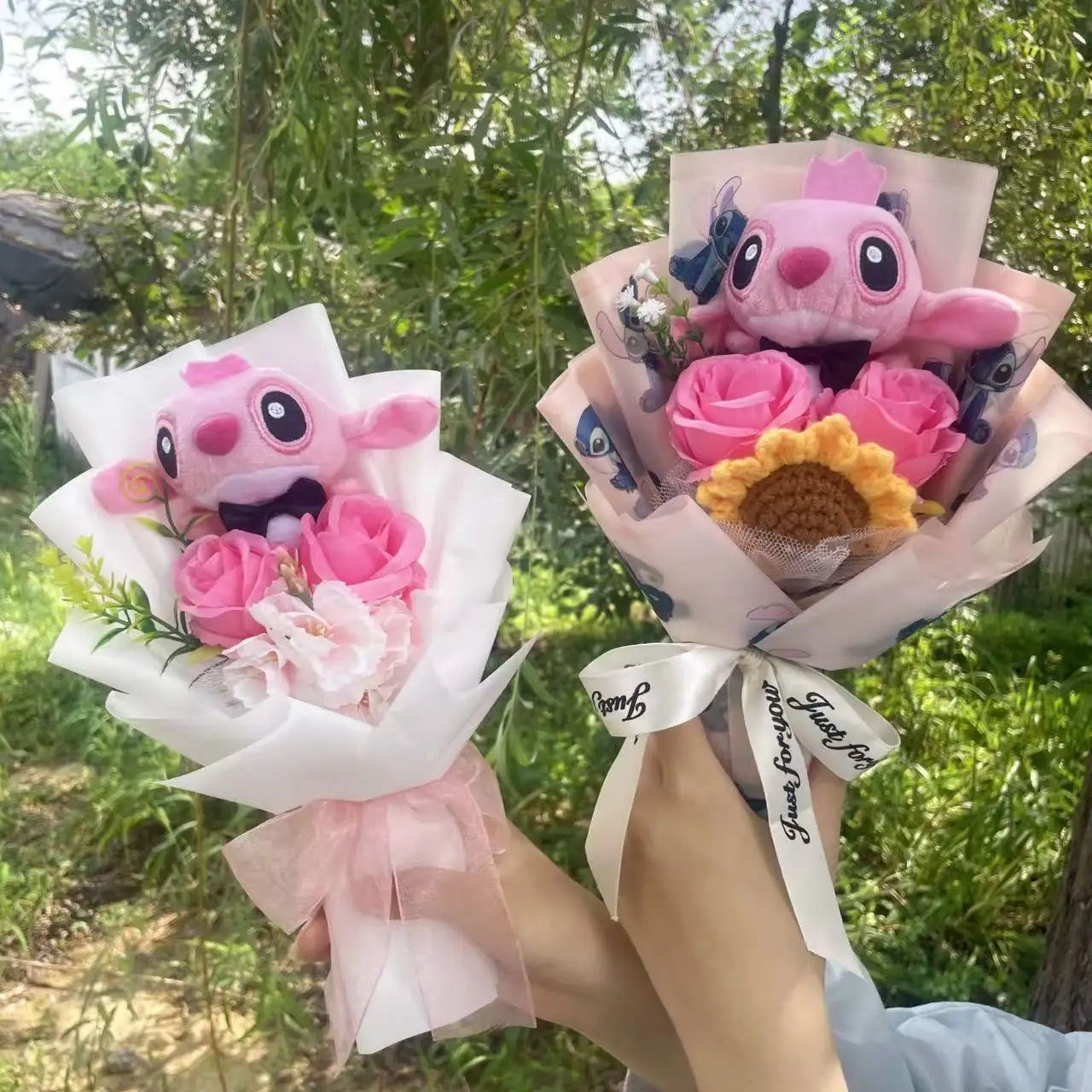 Stitch bouquet Saint Valentin