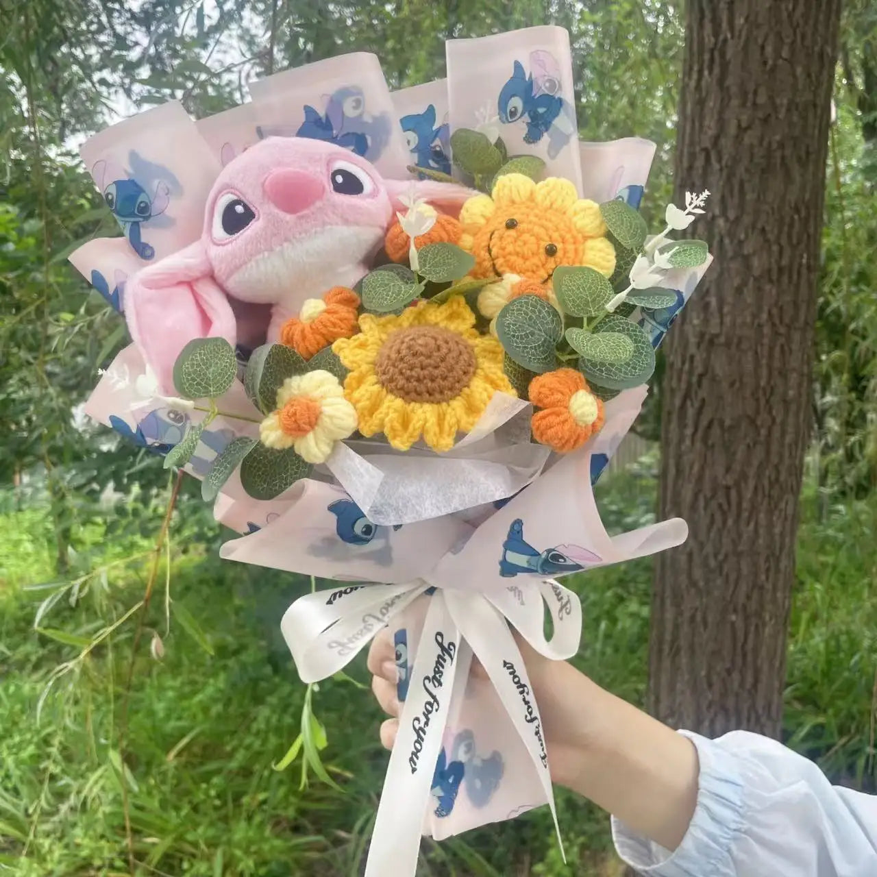 Stitch bouquet Saint Valentin