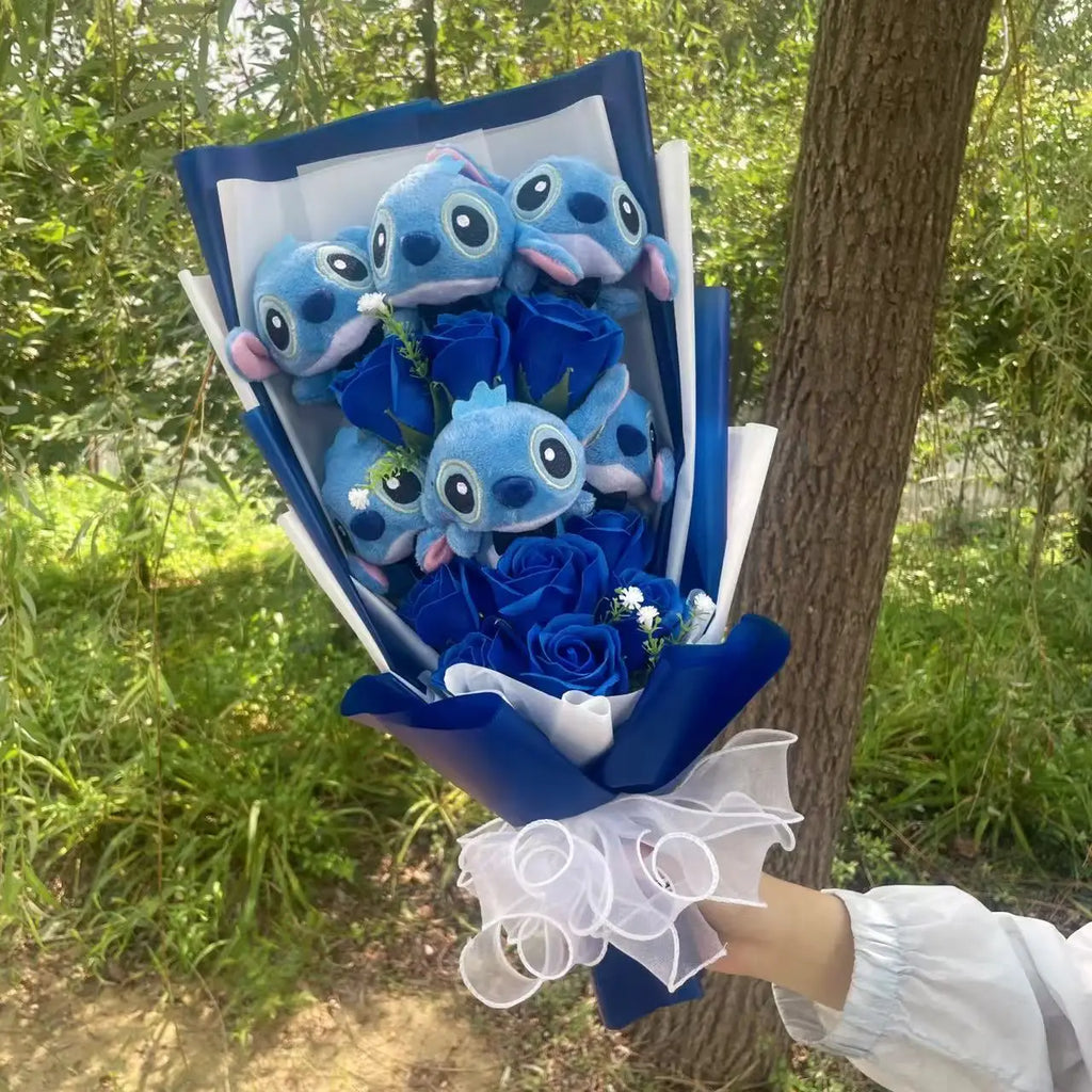 Stitch bouquet Saint Valentin