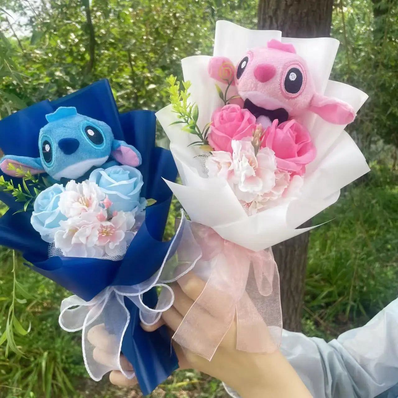 Stitch bouquet Saint Valentin